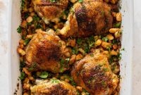 Thanksgiving Chicken and Stuffing Bake with Savory Gravy
