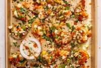 Crispy Buffalo Smashed Potatoes with Blue Cheese Dip