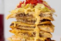 Crispy Baked Cheeseburger Quesadillas Recipe