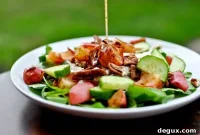 Roasted Apple, Pecan & Chicken Spinach Salad Recipe
