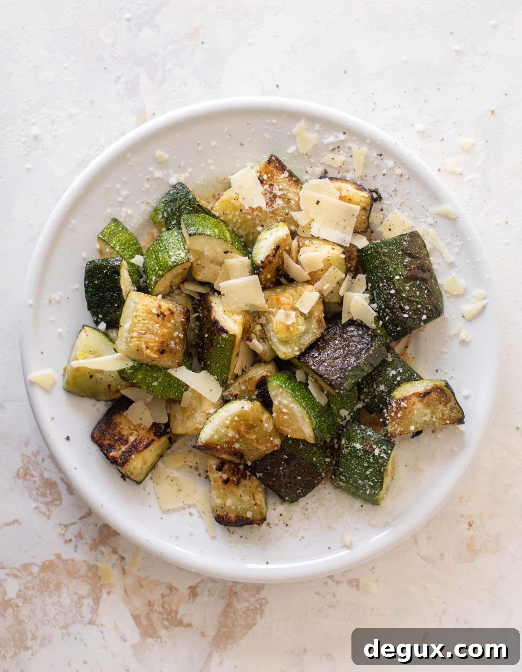 Grilled Zucchini Caesar Salad with Creamy Parmesan Dressing 5 grilled zucchini caesar