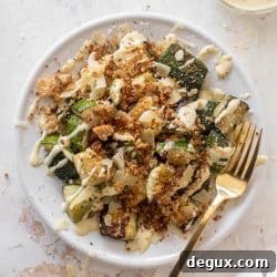 Grilled Zucchini Caesar Salad with Creamy Parmesan Dressing 9 img 100037 9