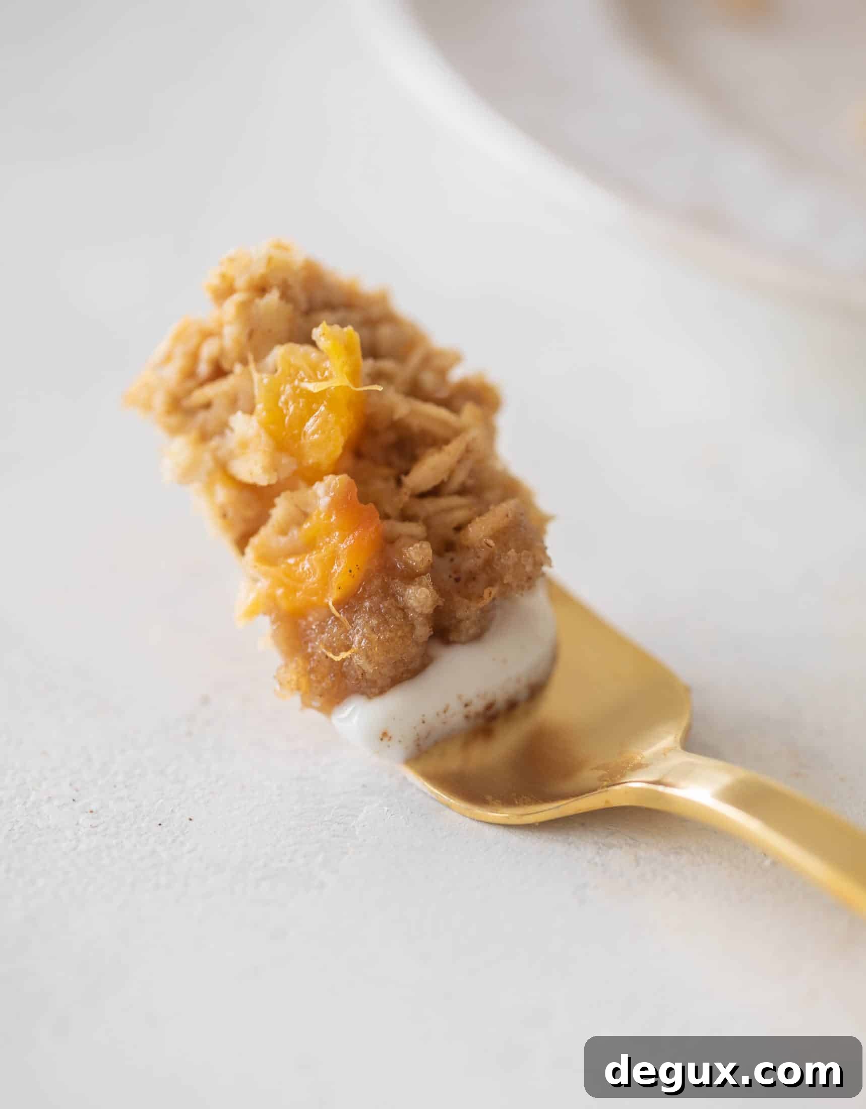 peaches and cream baked oatmeal