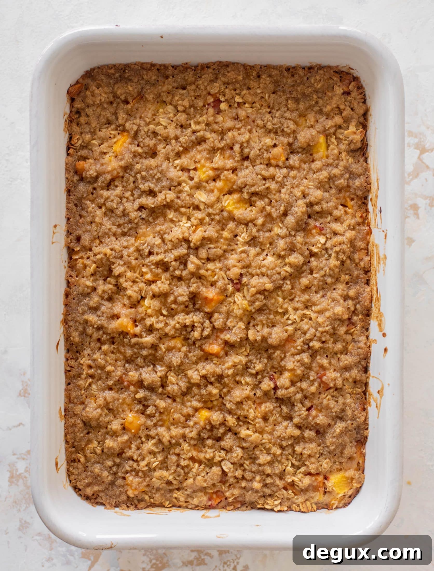 peaches and cream baked oatmeal