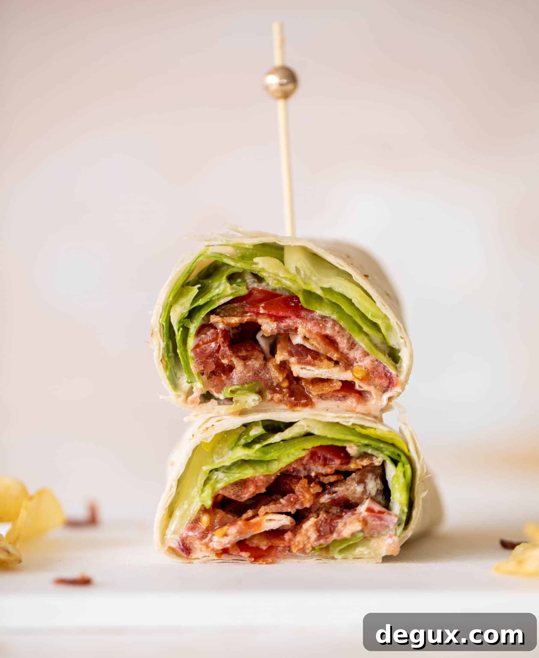 BLT wraps with jalapeno ranch
