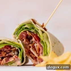 Spicy Jalapeño Ranch BLT Wraps: Crispy Bacon & Fresh Veggies 7 img 100252 8 1