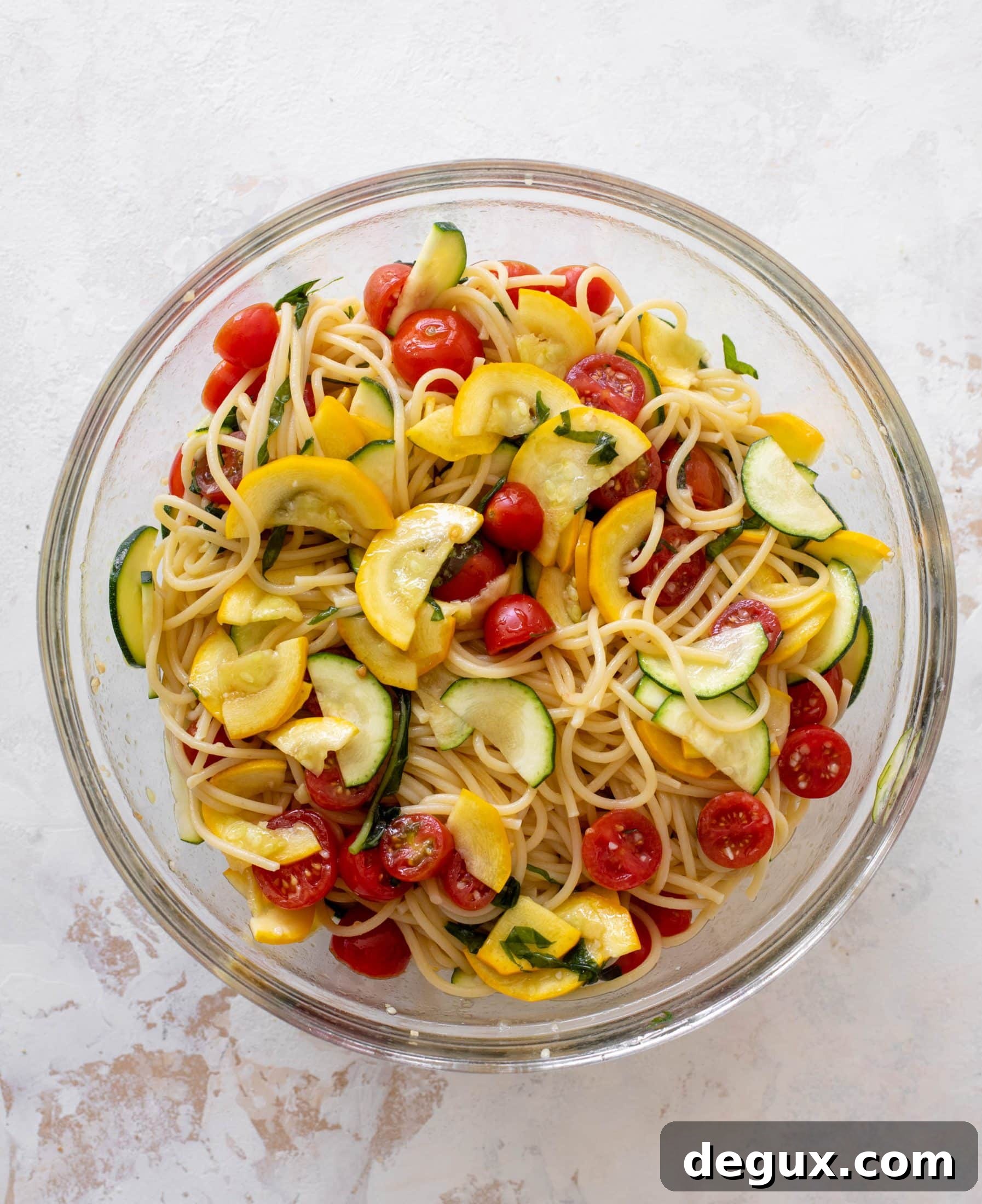 summer salmon spaghetti