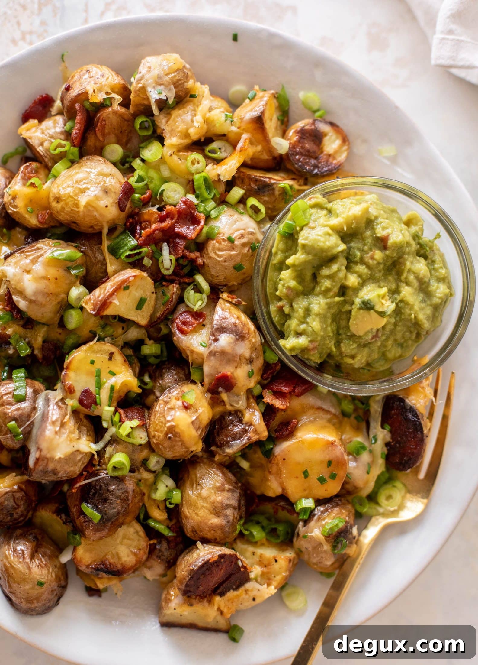 loaded grilled potatoes