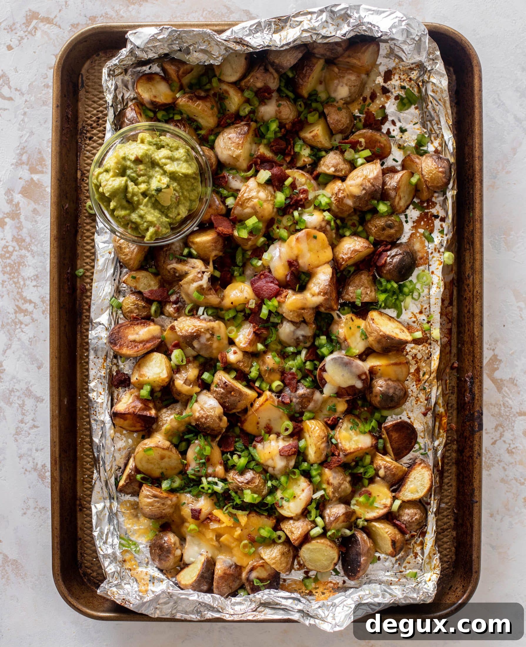 loaded grilled potatoes