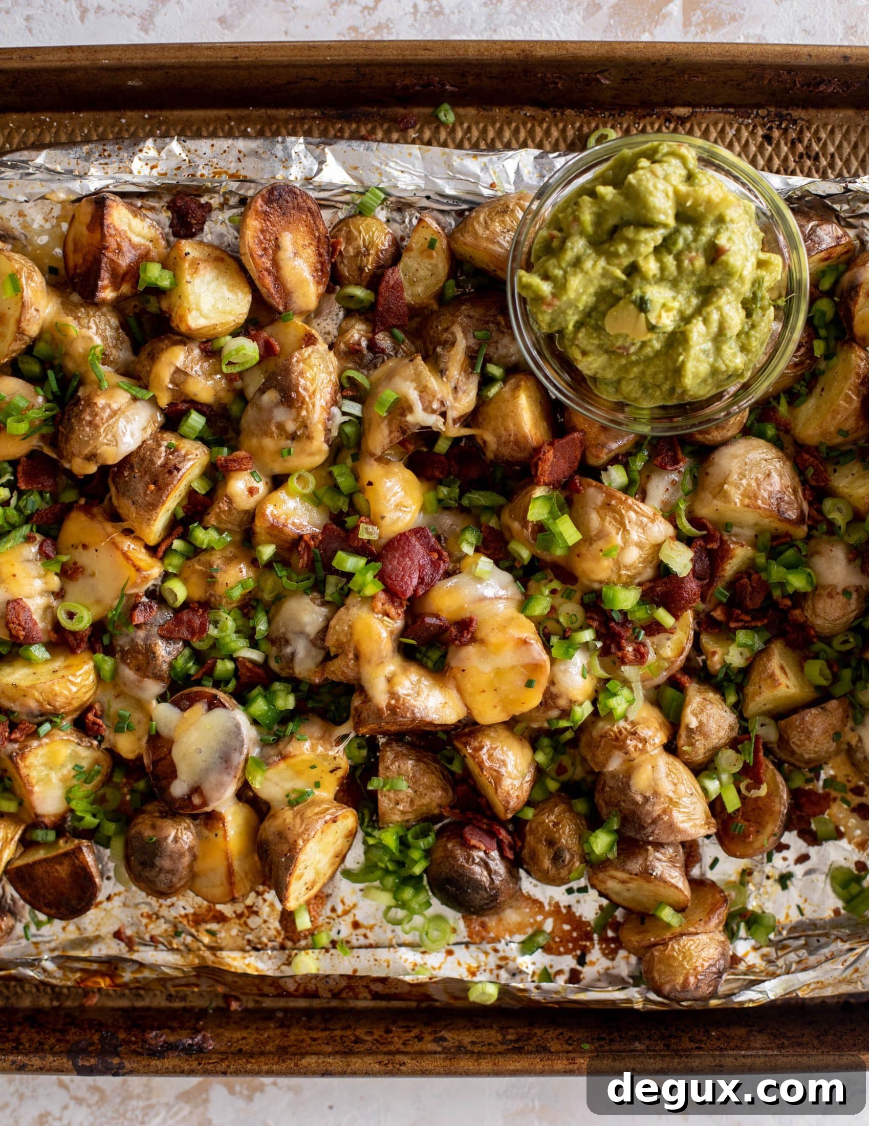 loaded grilled potatoes