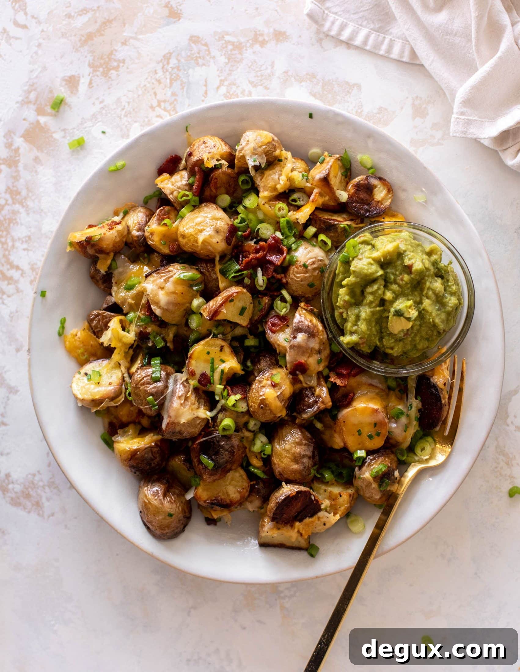 loaded grilled potatoes