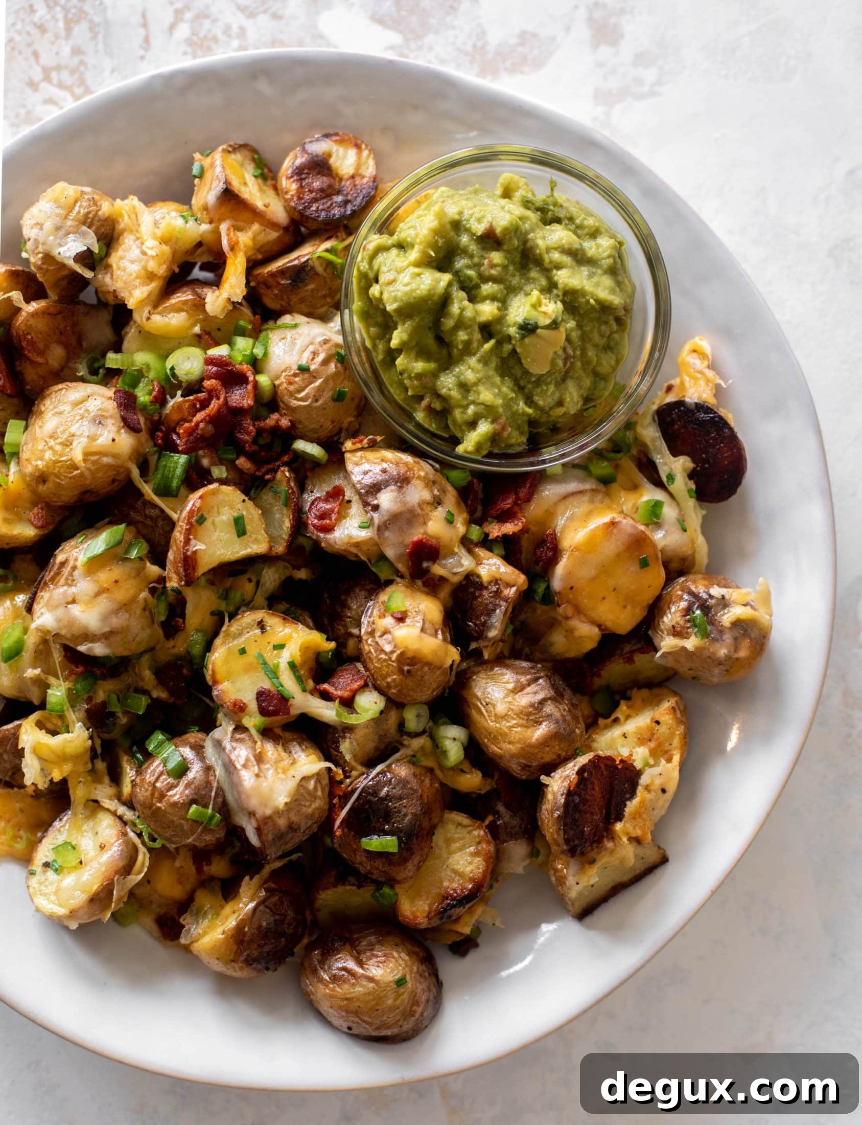 loaded grilled potatoes