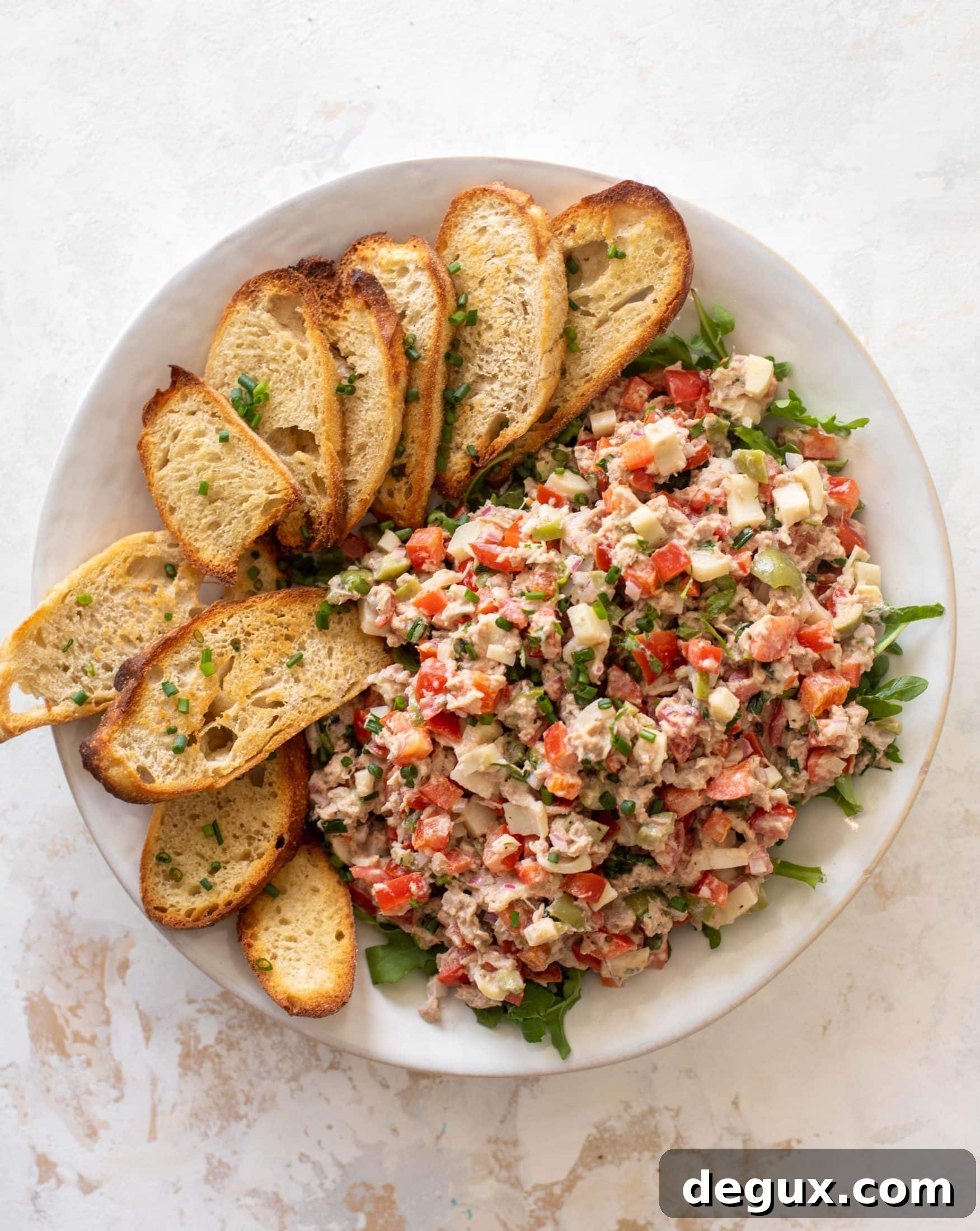 Summer Tuna Chop Recipe: Light Mediterranean Tuna Salad Bowl 5 summer tuna chop