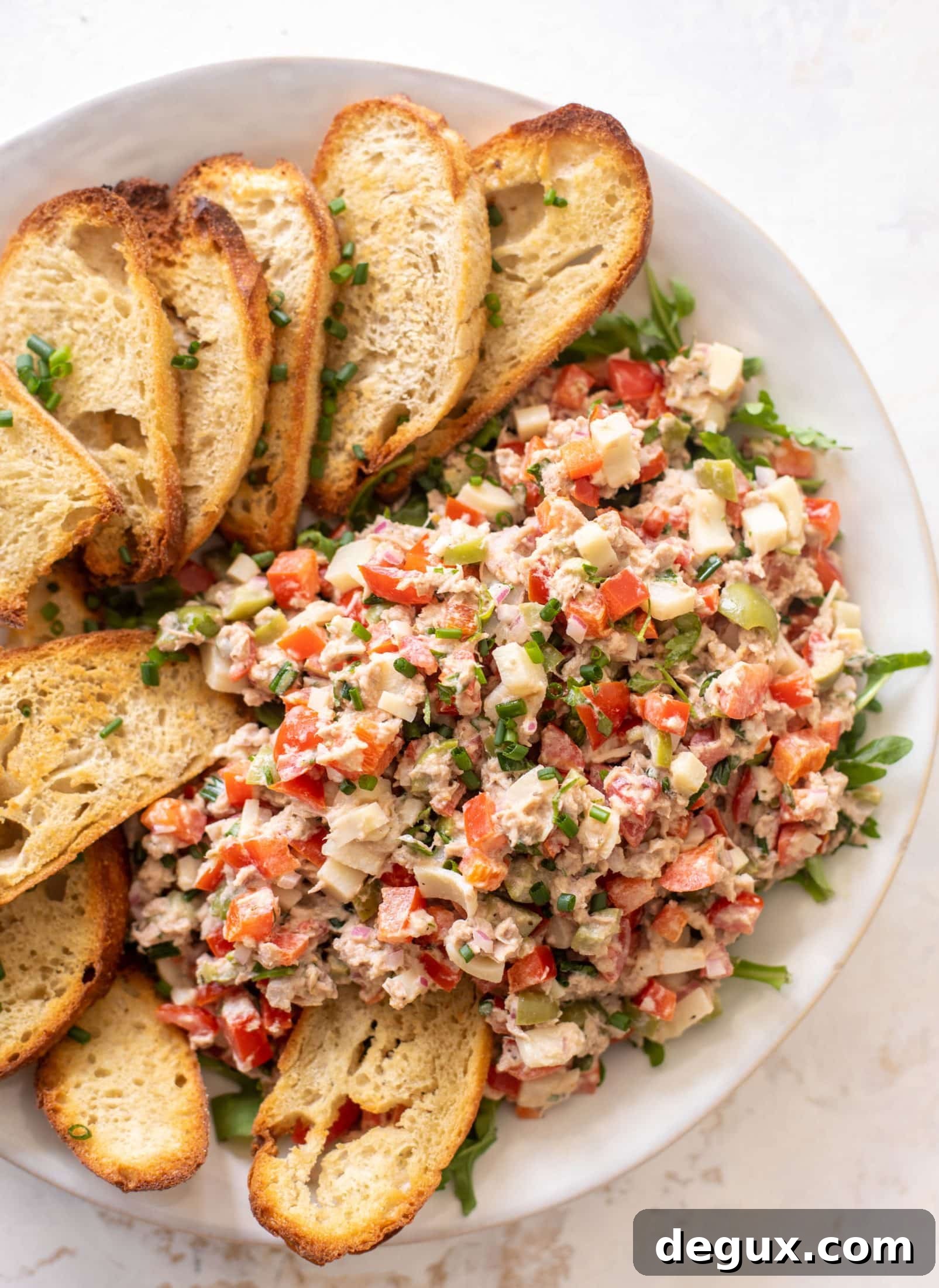 Summer Tuna Chop Recipe: Light Mediterranean Tuna Salad Bowl 6 summer tuna chop