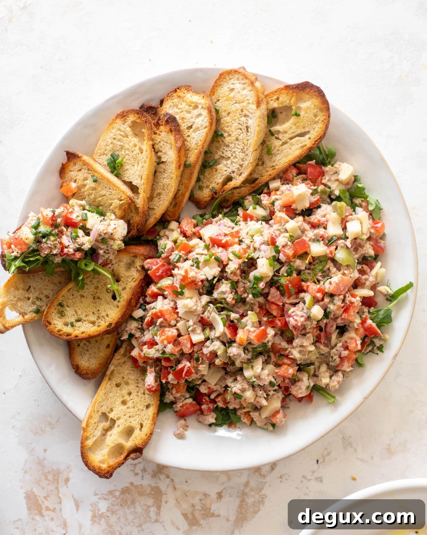 Summer Tuna Chop Recipe: Light Mediterranean Tuna Salad Bowl 9 summer tuna chop