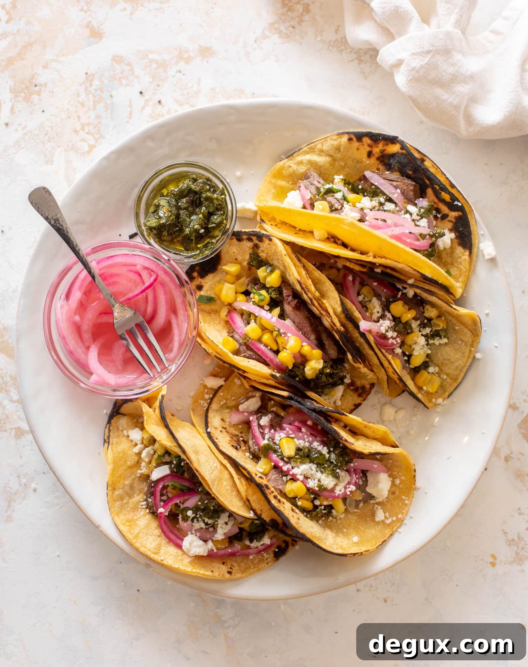 Grilled Steak Tacos with Fresh Chimichurri Sauce 11 grilled steak tacos