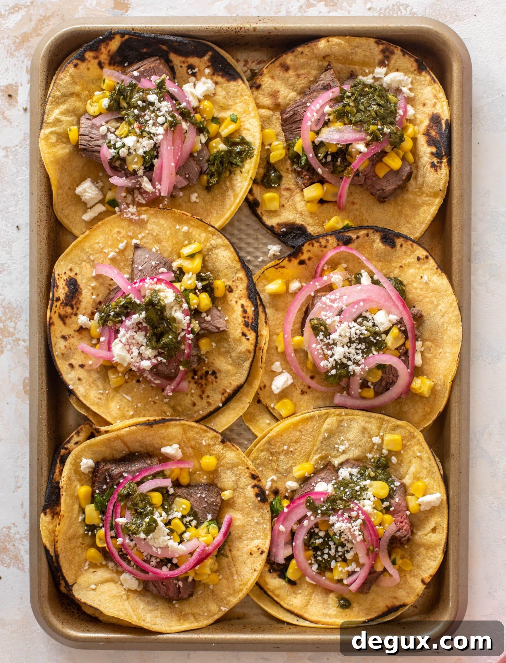Grilled Steak Tacos with Fresh Chimichurri Sauce 7 grilled steak tacos