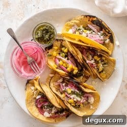 Grilled steak tacos
