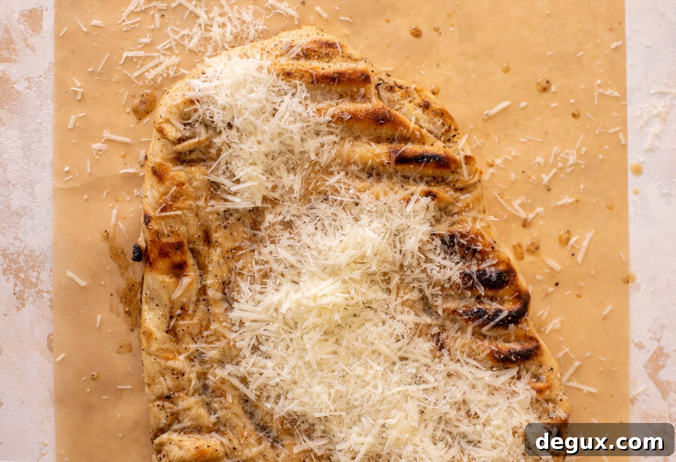 grilled cacio e pepe pizza