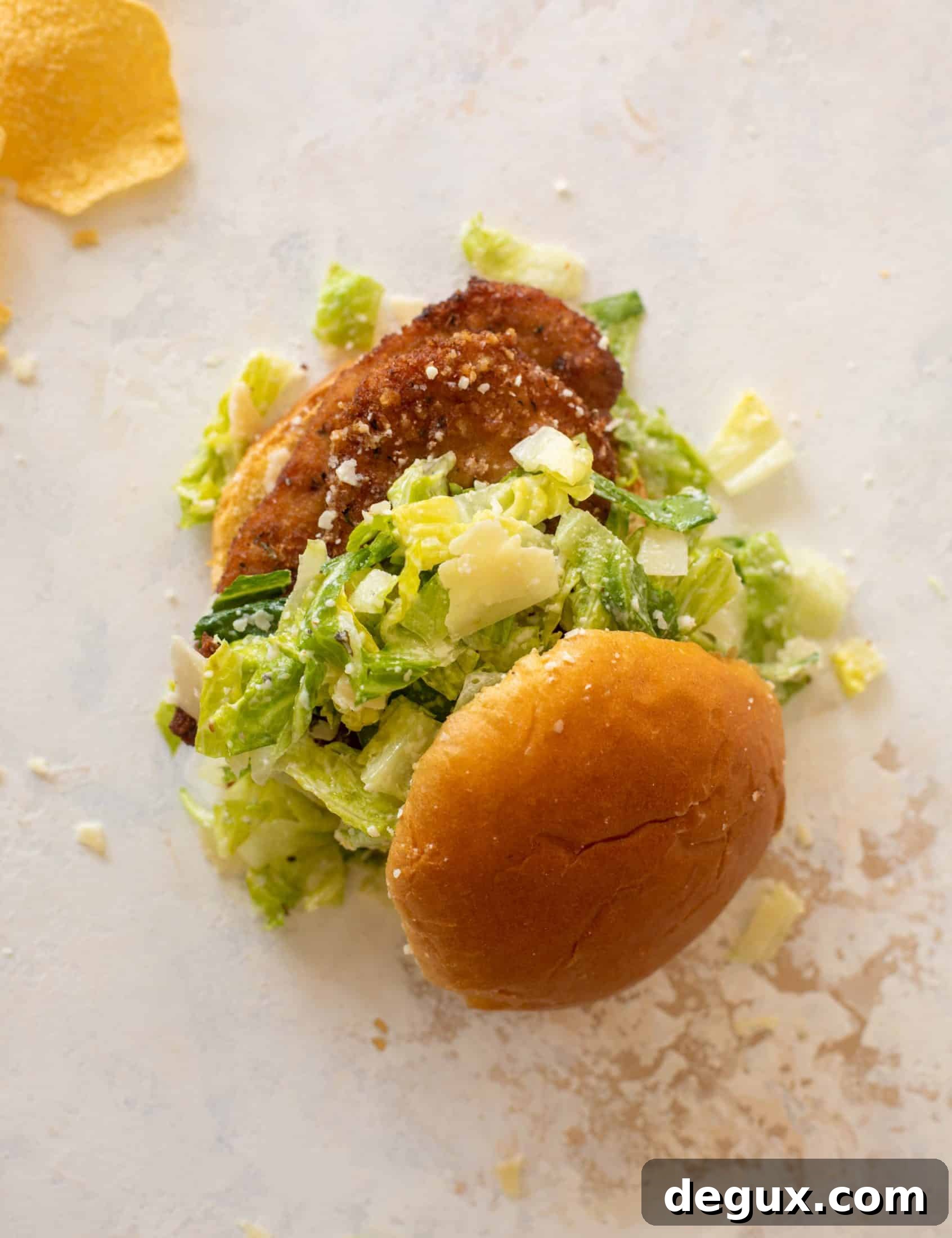 crispy chicken caesar sandwich