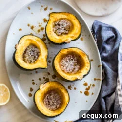 Baked Acorn Squash with Vanilla Bourbon and Balsamic Glaze 6 img 10085 5