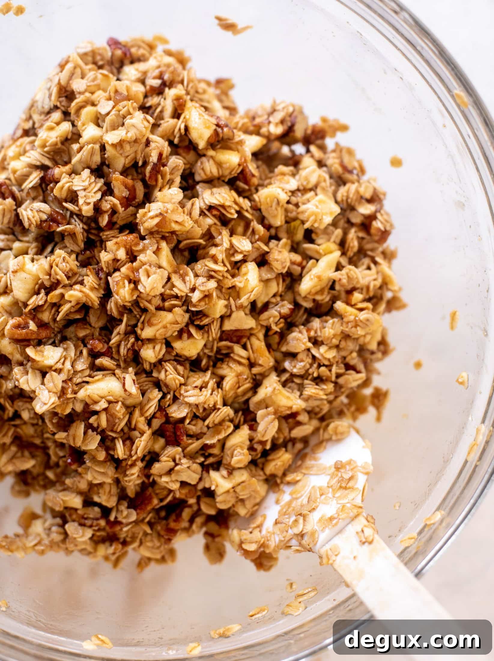 Apple Cider Granola Recipe with Warm Cinnamon and Nuts 6 apple cider granola