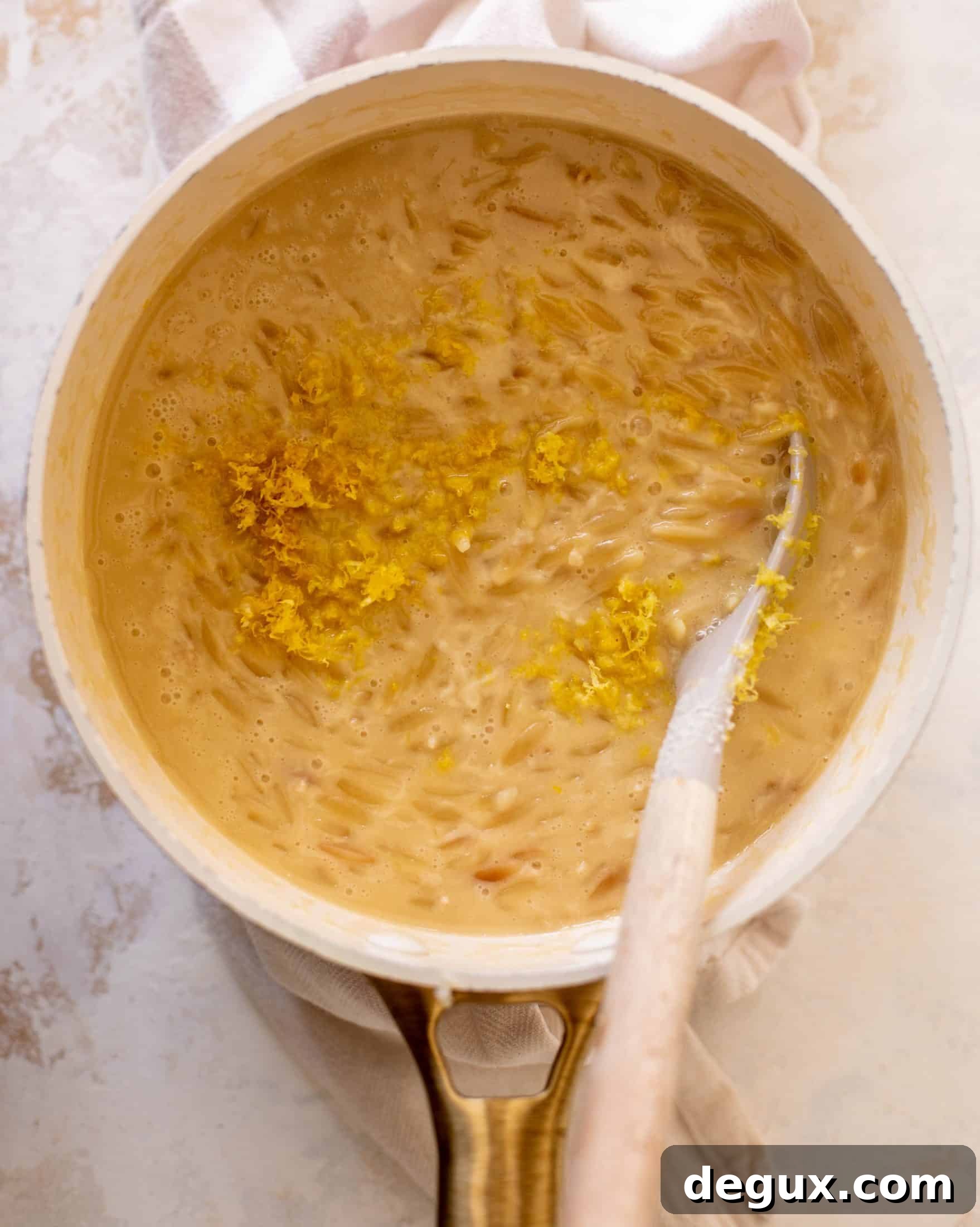 Lemon Parmesan Orzo with Garlic Salmon 5 salmon aglio olio with lemon parm orzo
