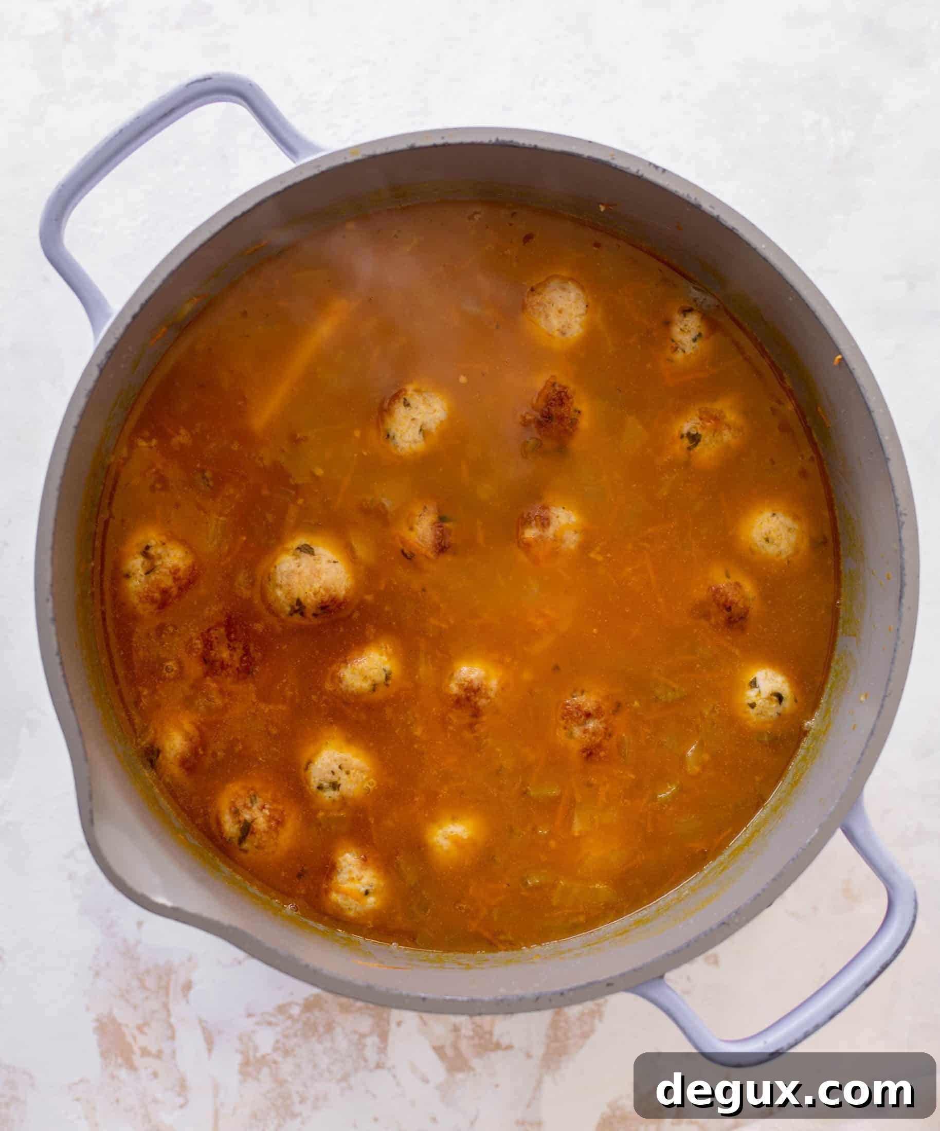chicken meatball noodle soup