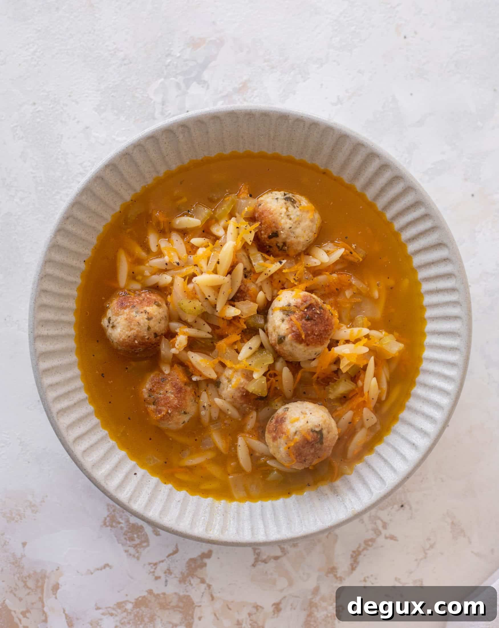 chicken meatball noodle soup