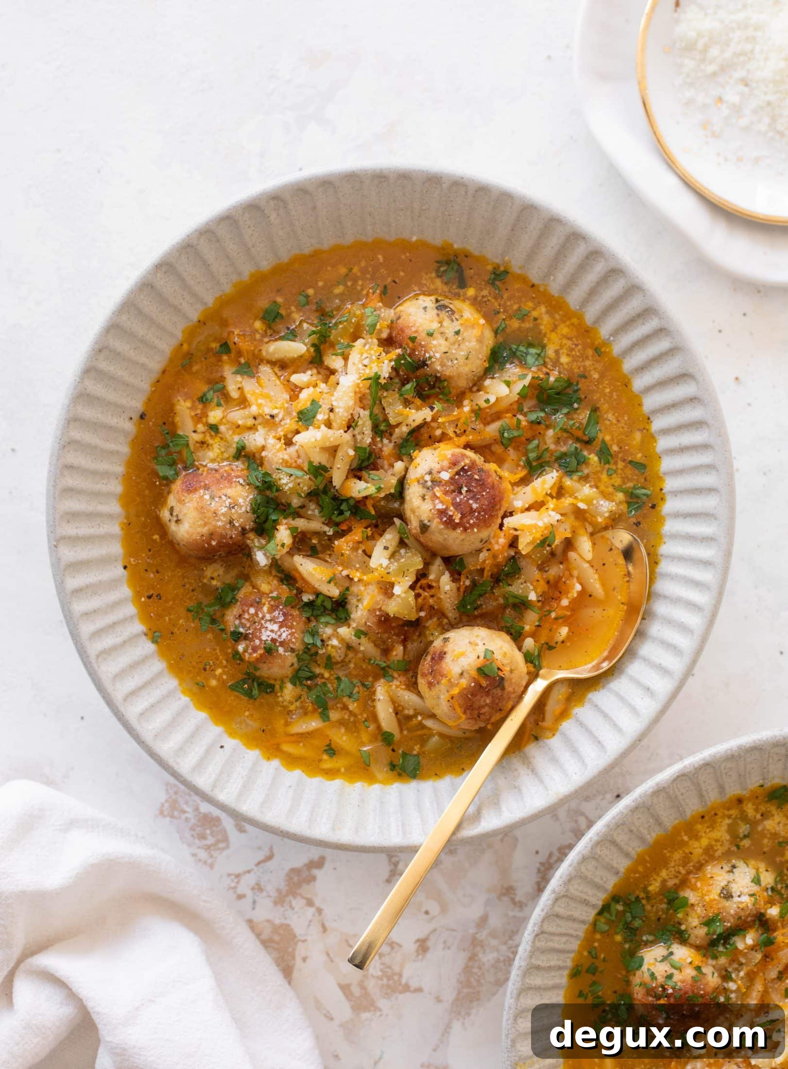 chicken meatball noodle soup