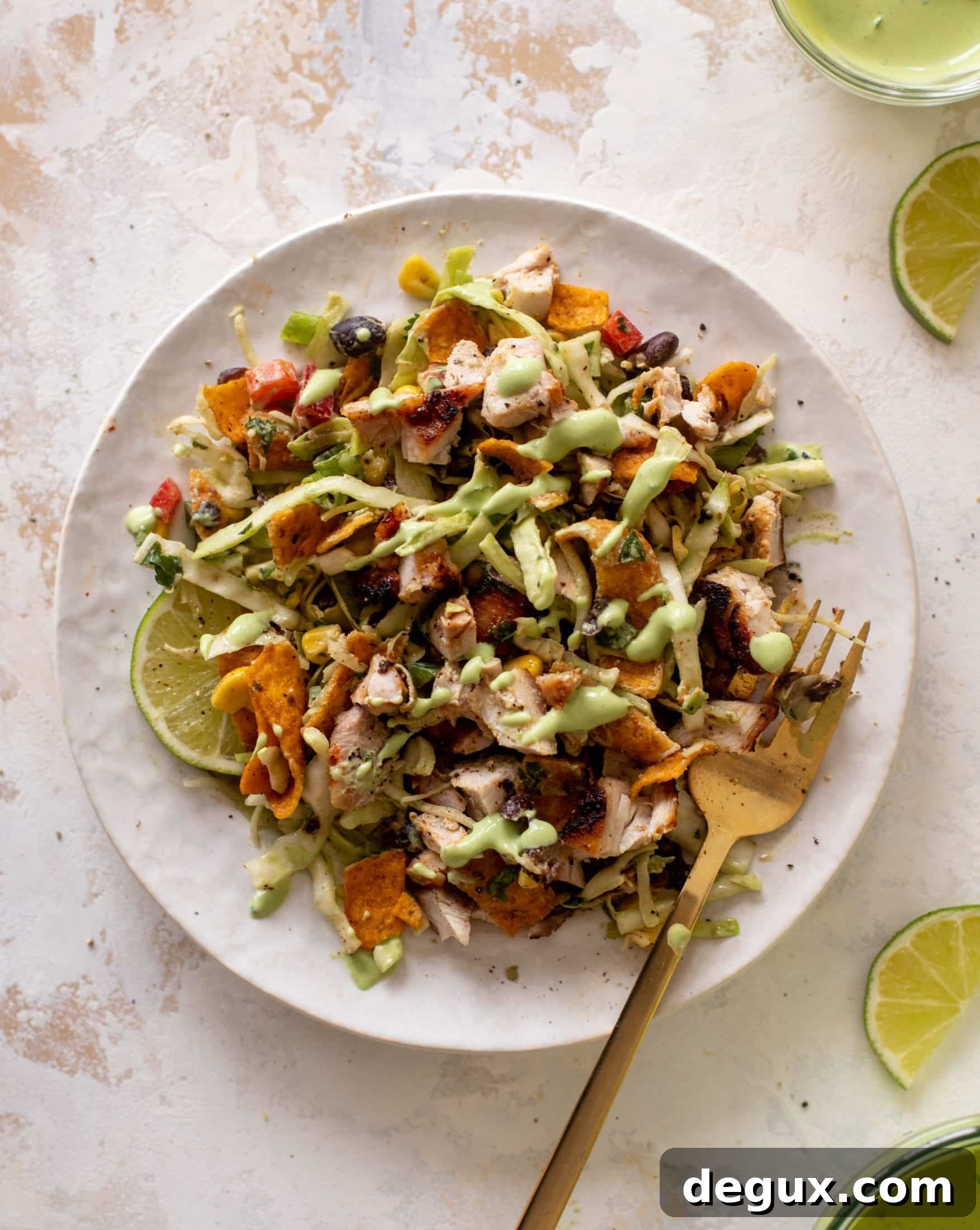 grilled taco chicken with frito slaw