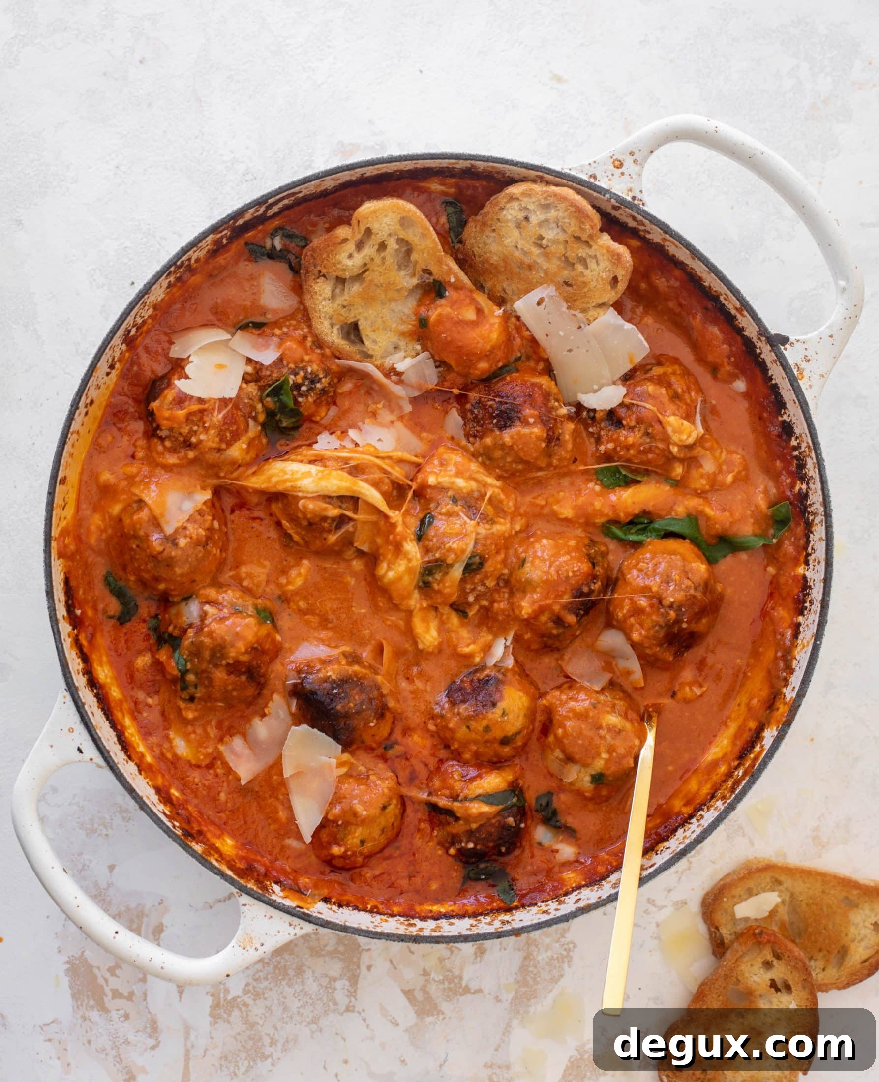 vodka sauce chicken parm meatballs