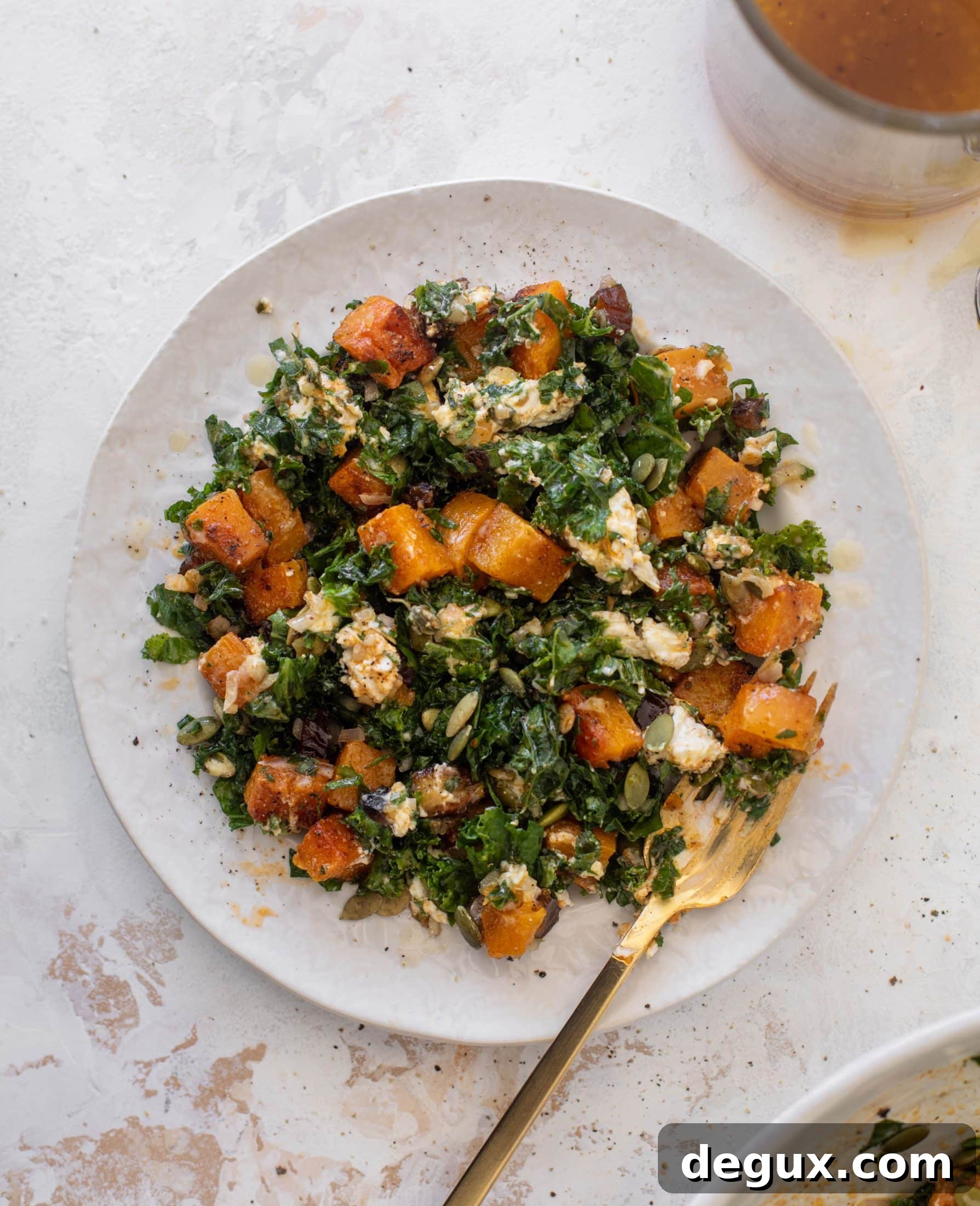 Autumn Chopped Salad with Salted Maple Vinaigrette Recipe 2 butternut squash chopped salad