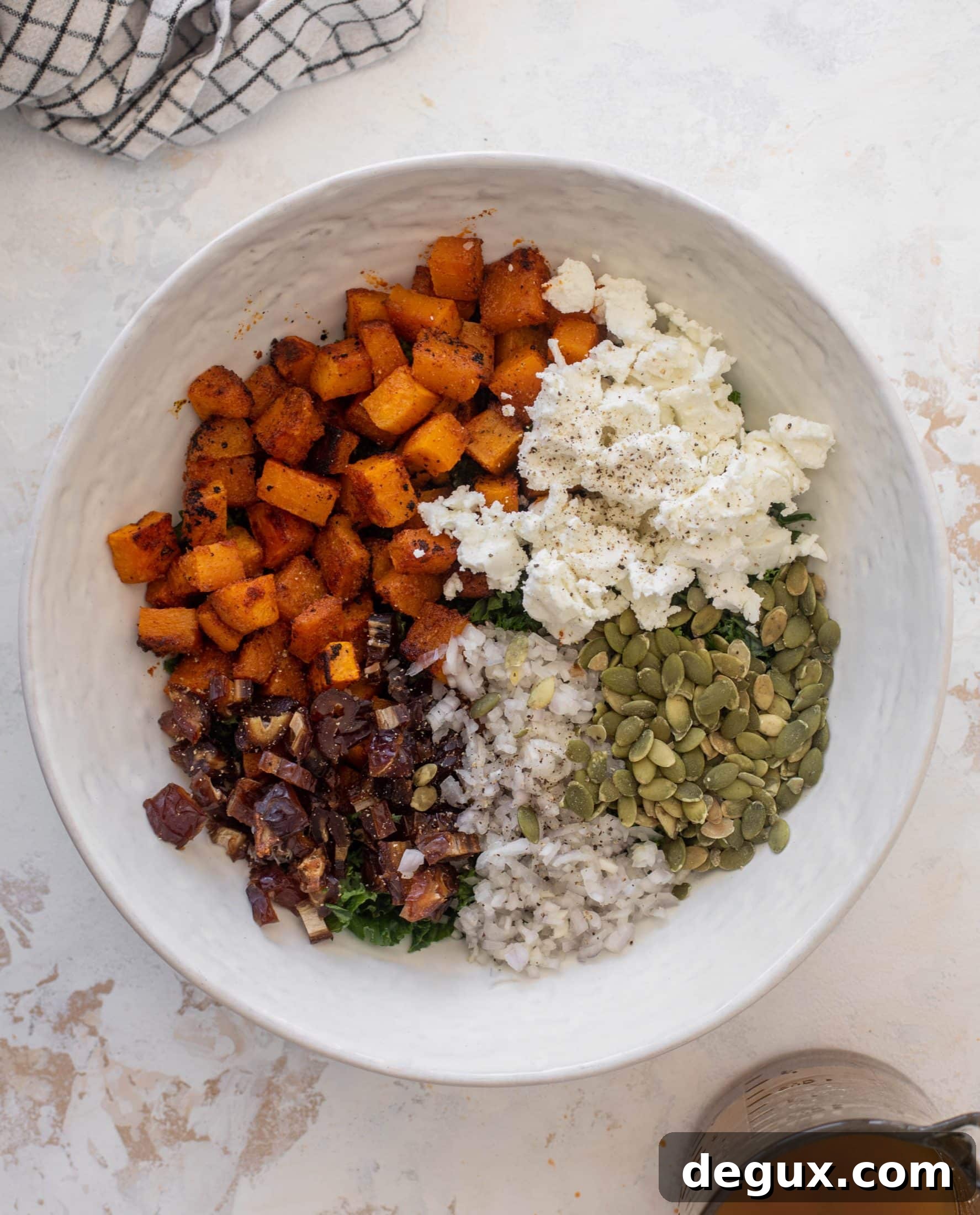 Autumn Chopped Salad with Salted Maple Vinaigrette Recipe 4 butternut squash chopped salad