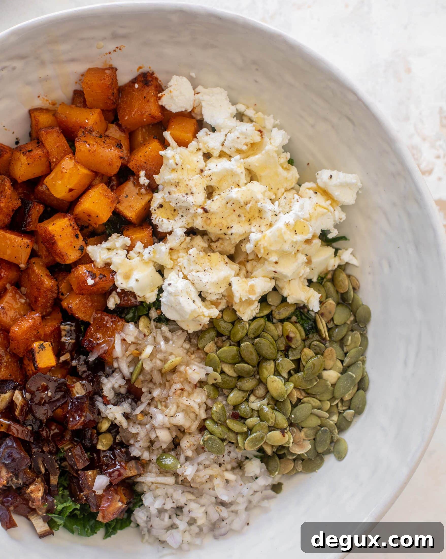 Autumn Chopped Salad with Salted Maple Vinaigrette Recipe 5 butternut squash chopped salad