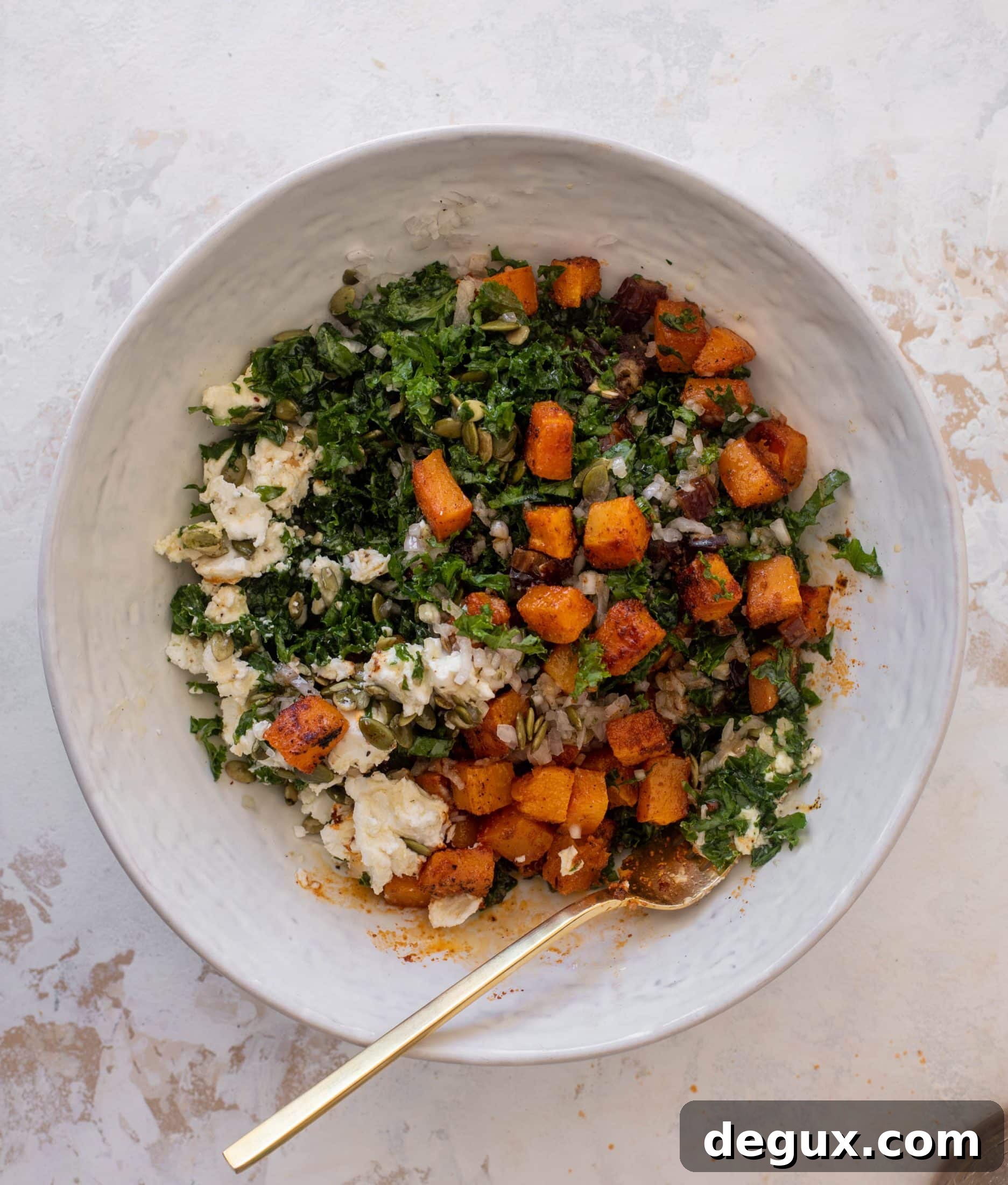 Autumn Chopped Salad with Salted Maple Vinaigrette Recipe 6 butternut squash chopped salad