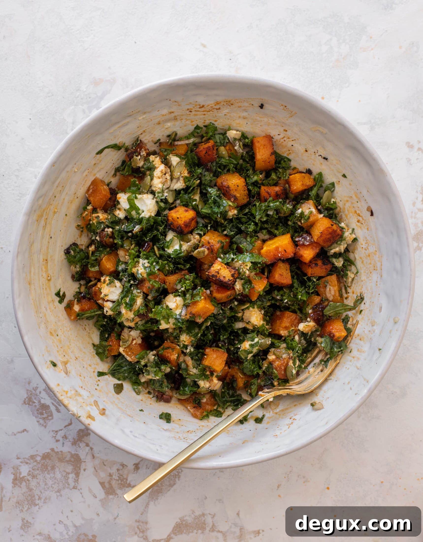 Autumn Chopped Salad with Salted Maple Vinaigrette Recipe 7 butternut squash chopped salad