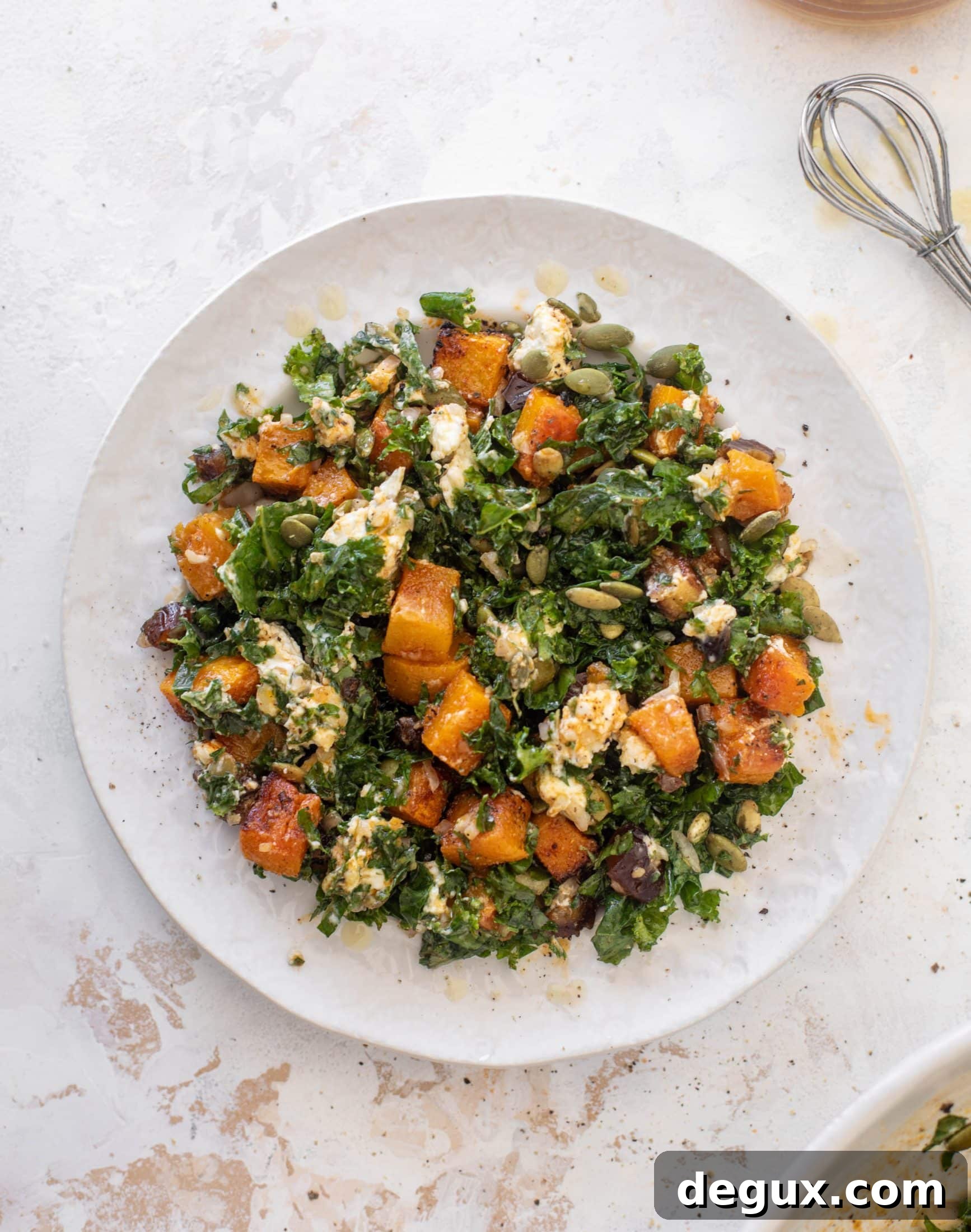 Autumn Chopped Salad with Salted Maple Vinaigrette Recipe 8 butternut squash chopped salad