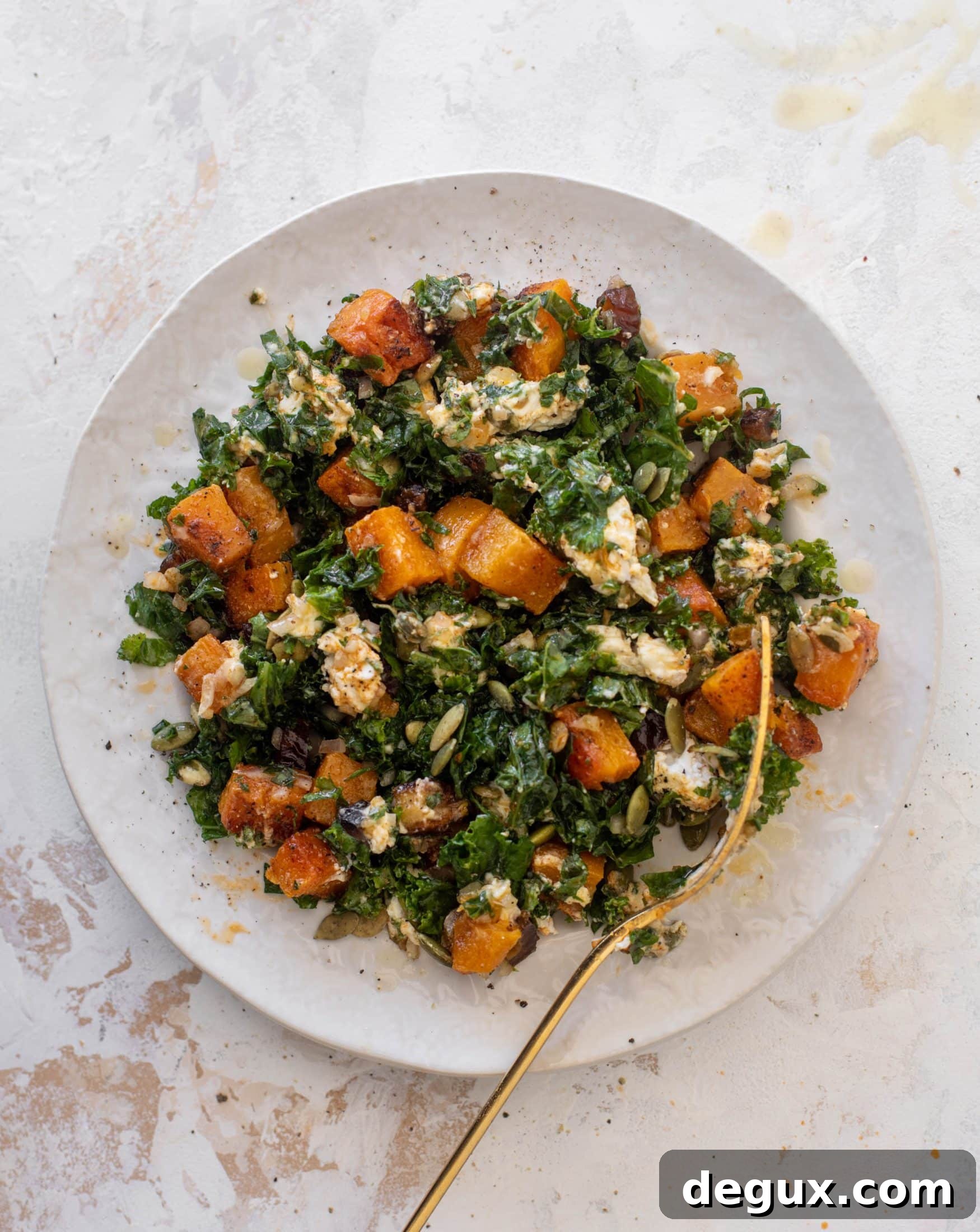 Autumn Chopped Salad with Salted Maple Vinaigrette Recipe 9 butternut squash chopped salad