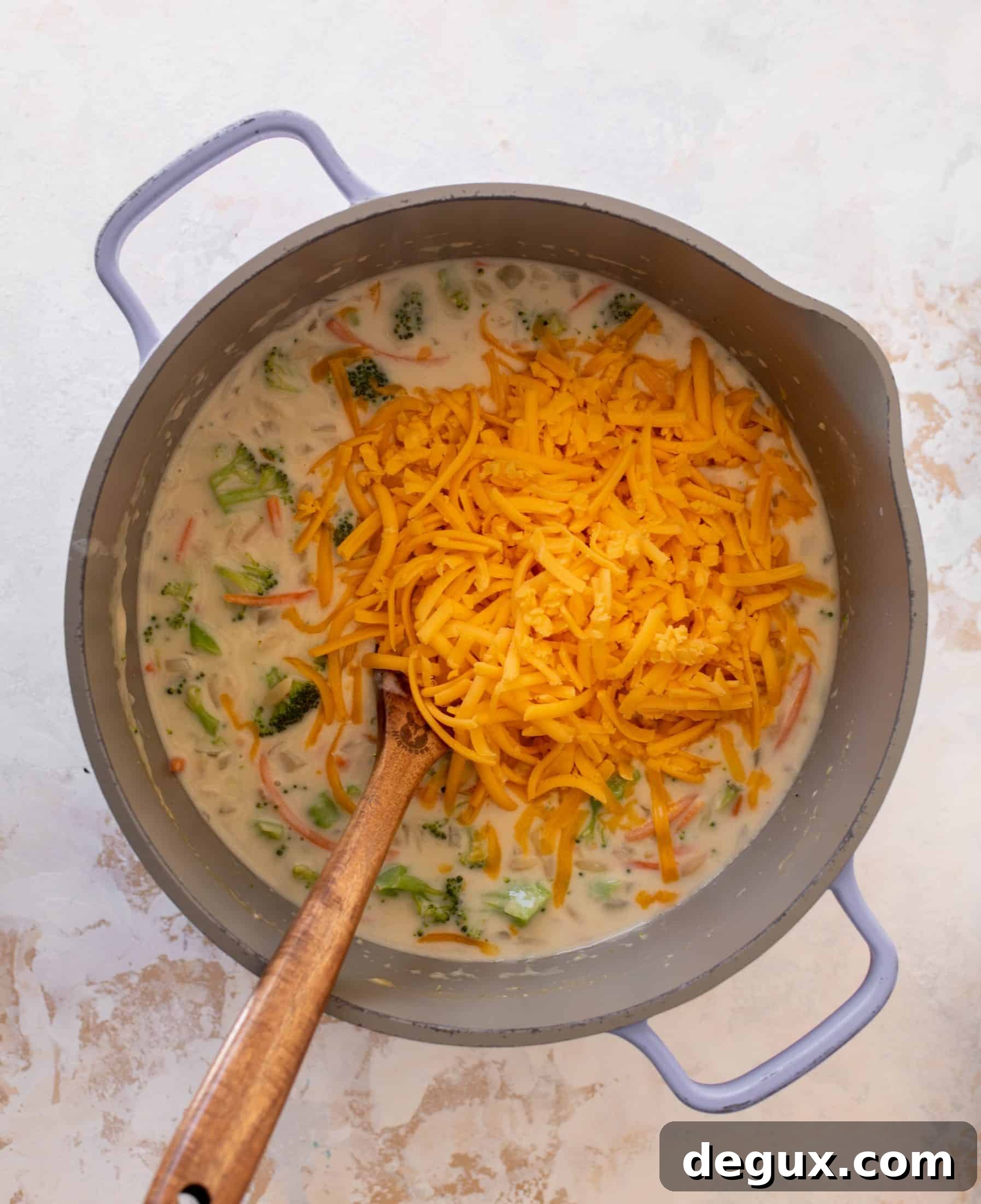 broccoli cheddar orzo soup