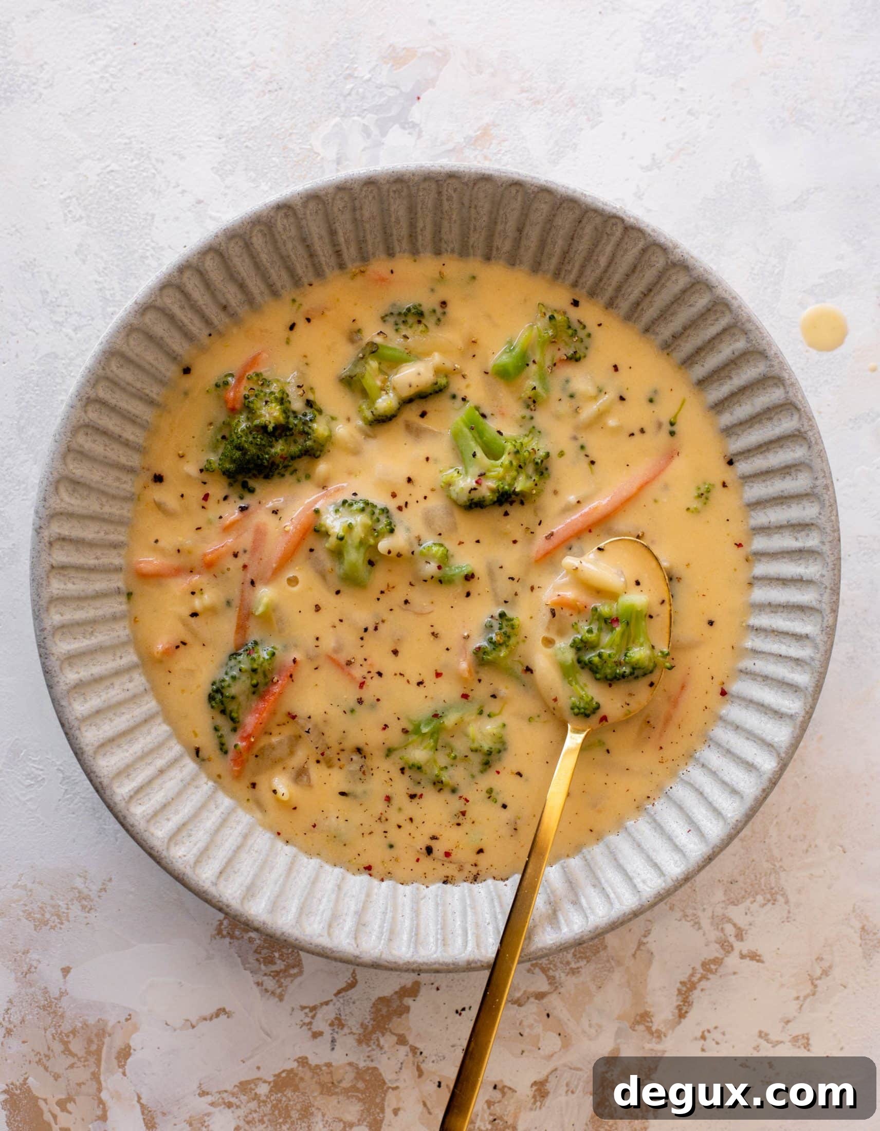 broccoli cheddar orzo soup