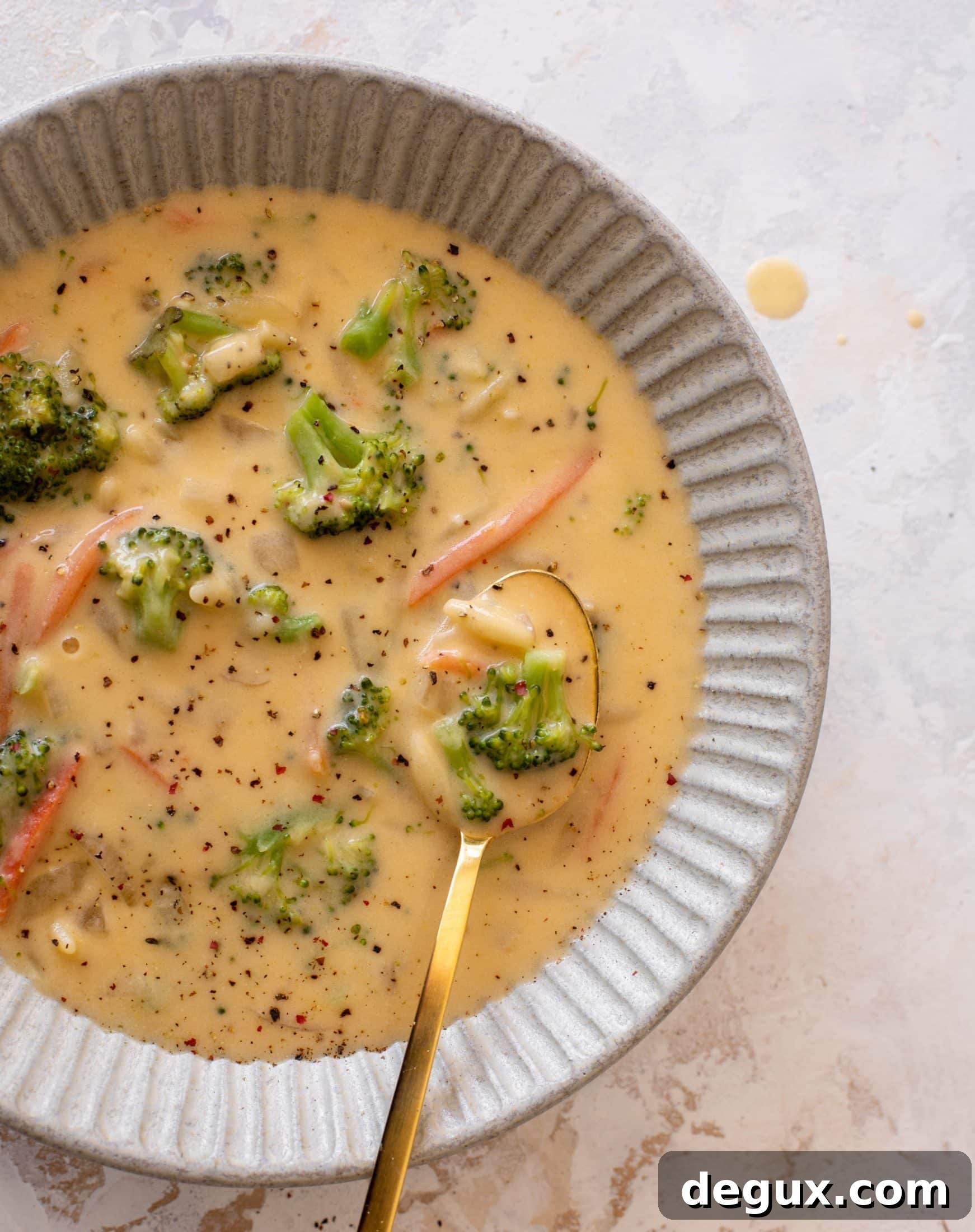 broccoli cheddar orzo soup
