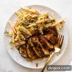 Sticky apple cider chicken