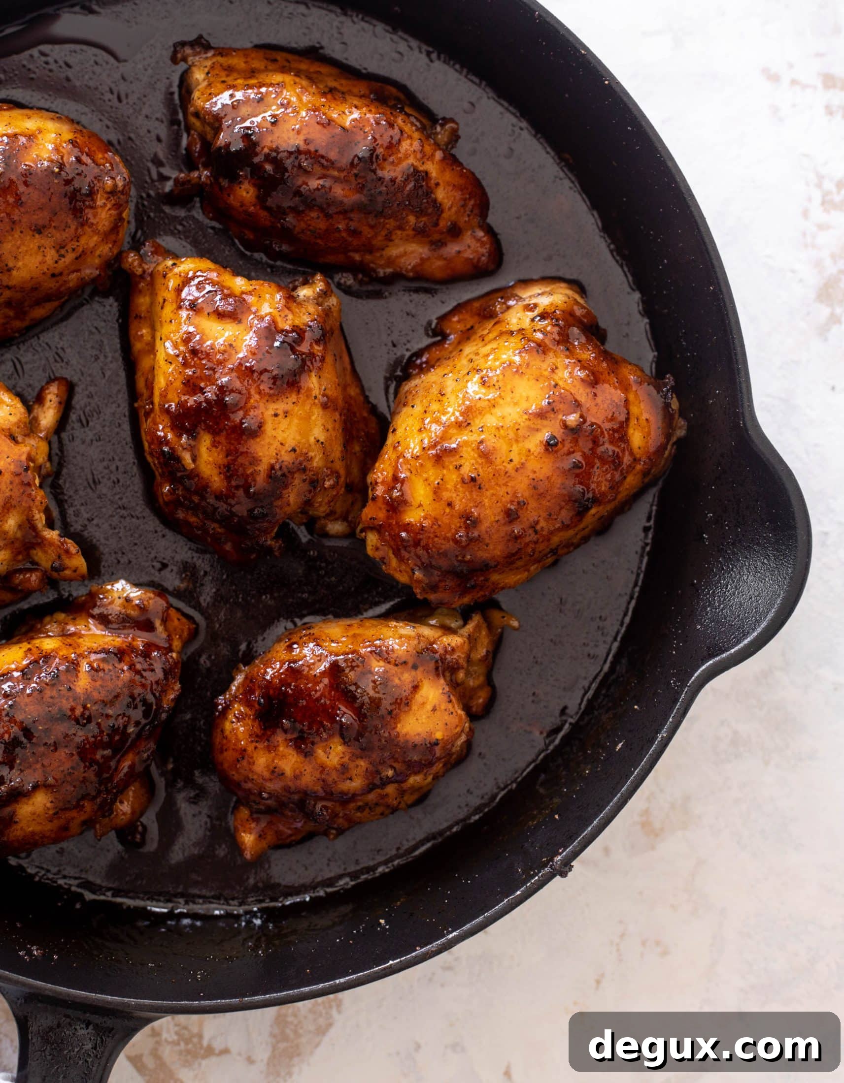 sticky apple cider chicken