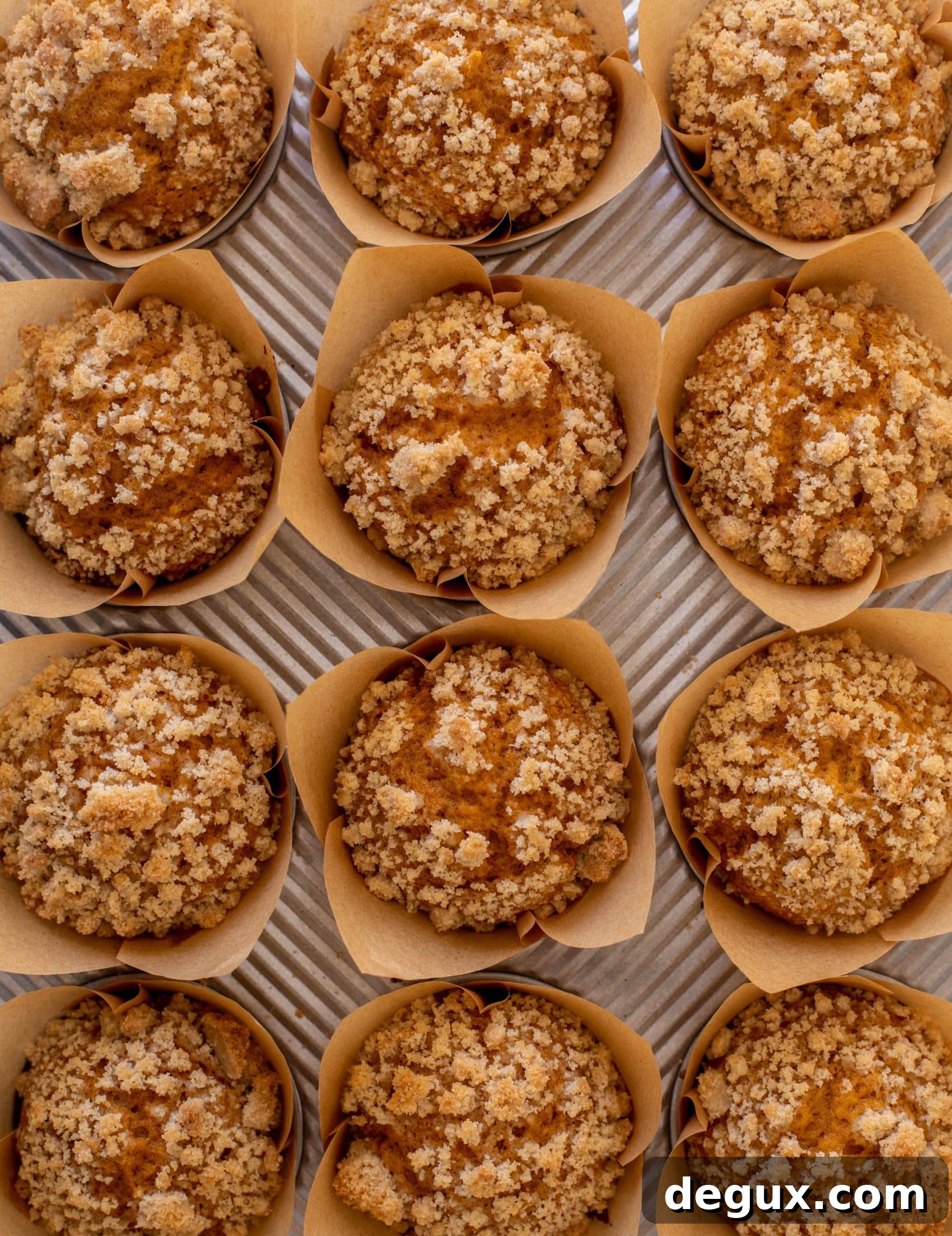 pumpkin coffee cake muffins