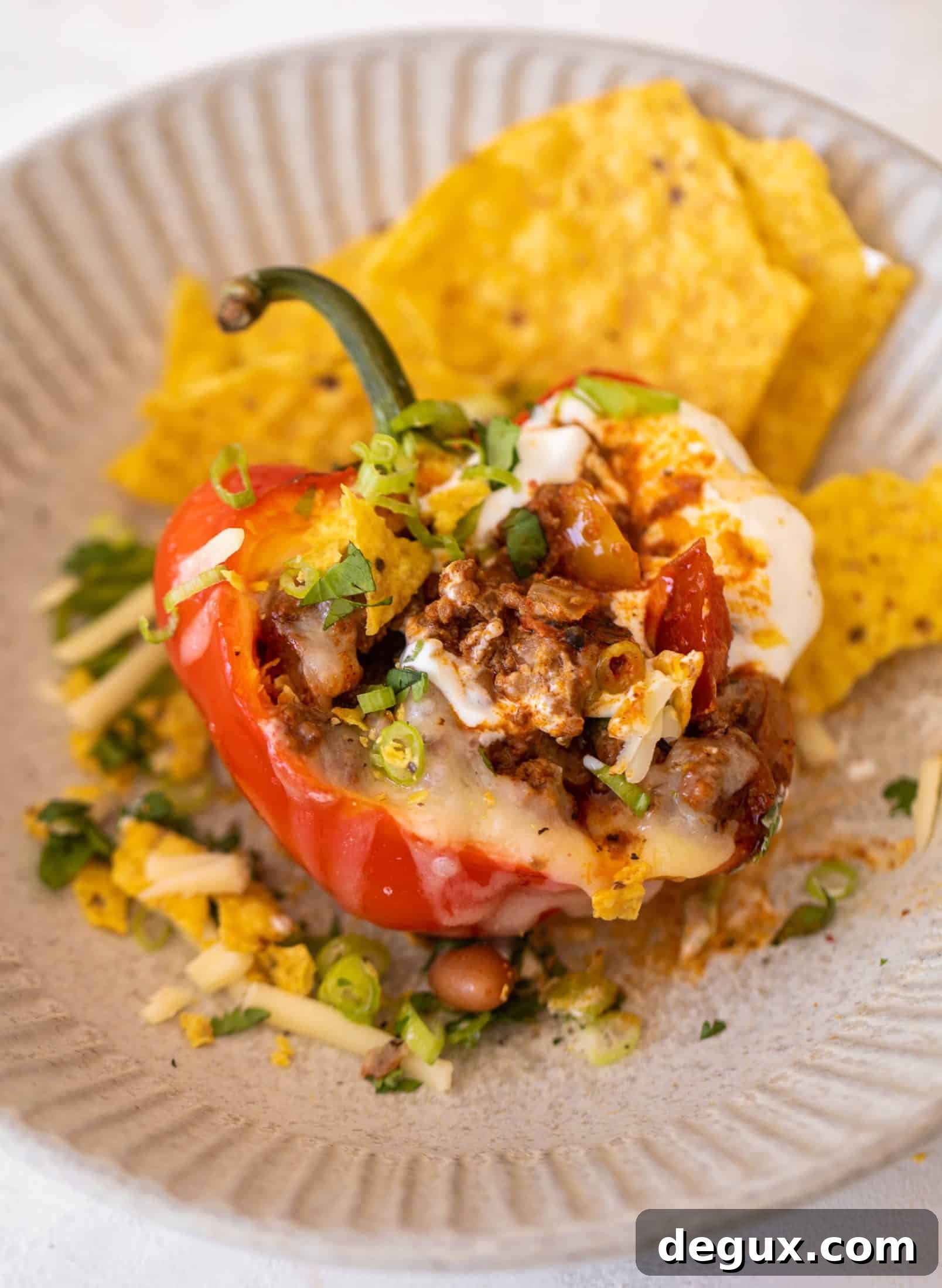 chili stuffed peppers