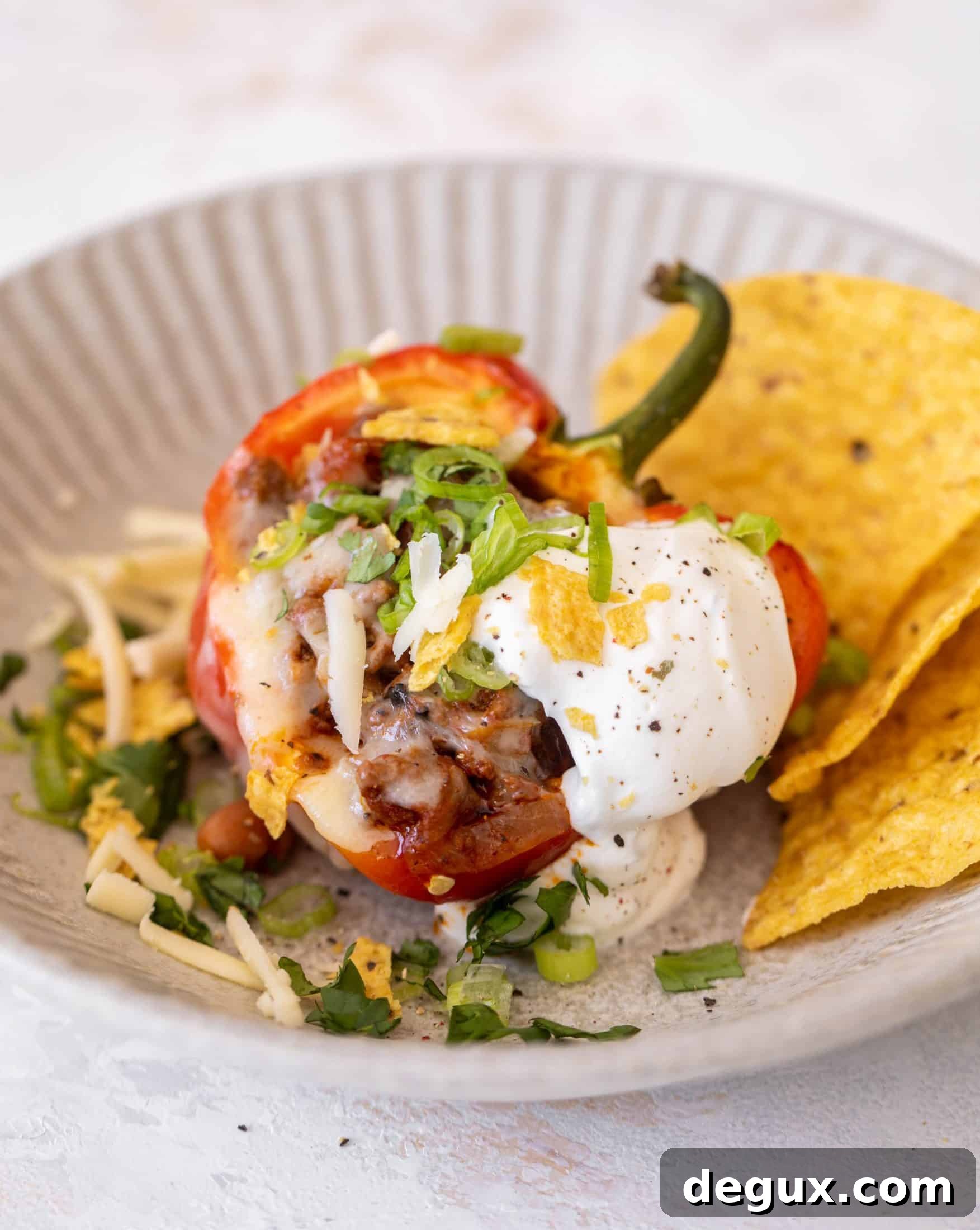 chili stuffed peppers