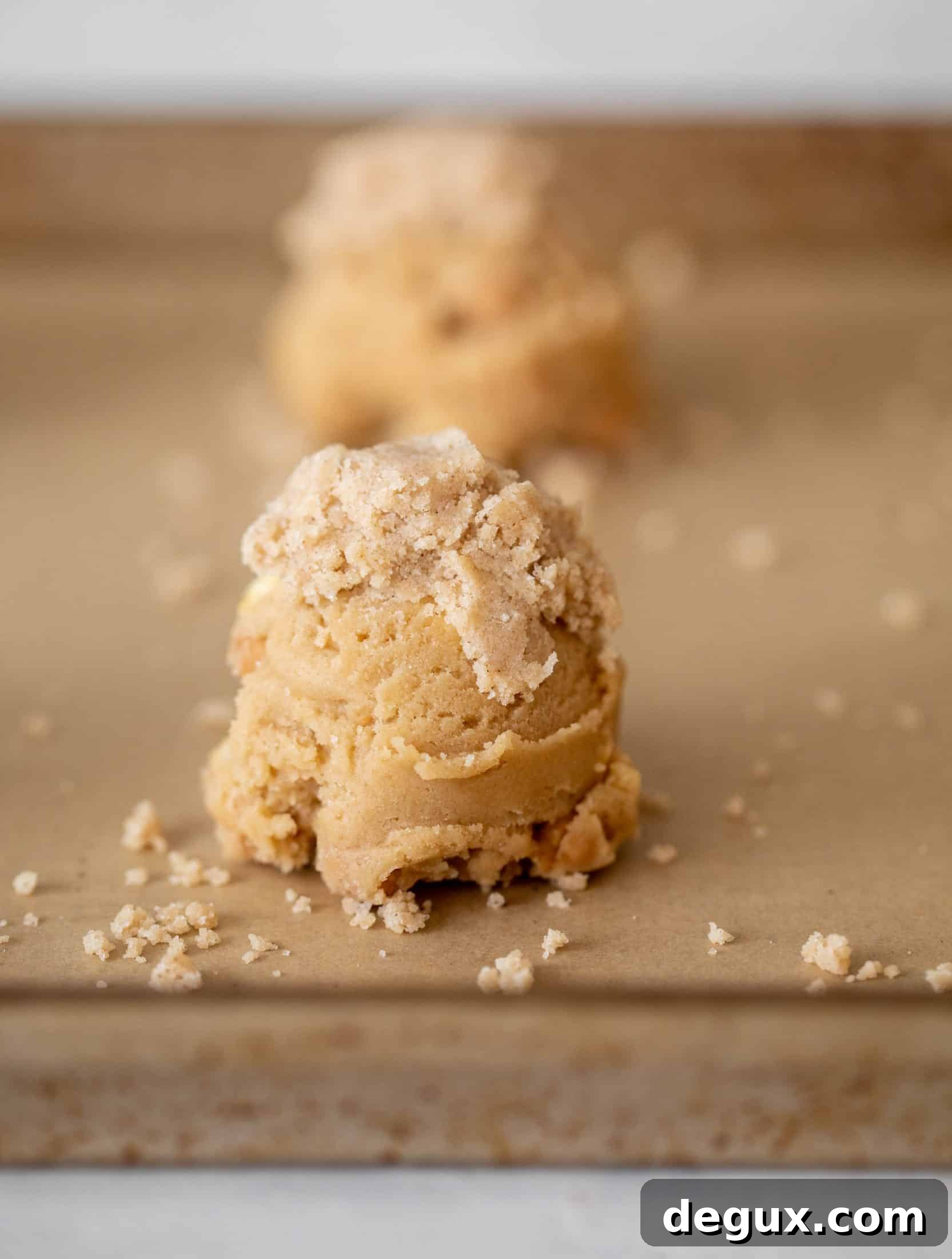 caramel apple crumble cookies