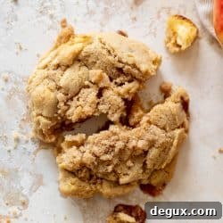Caramel Apple Crumble Cookies