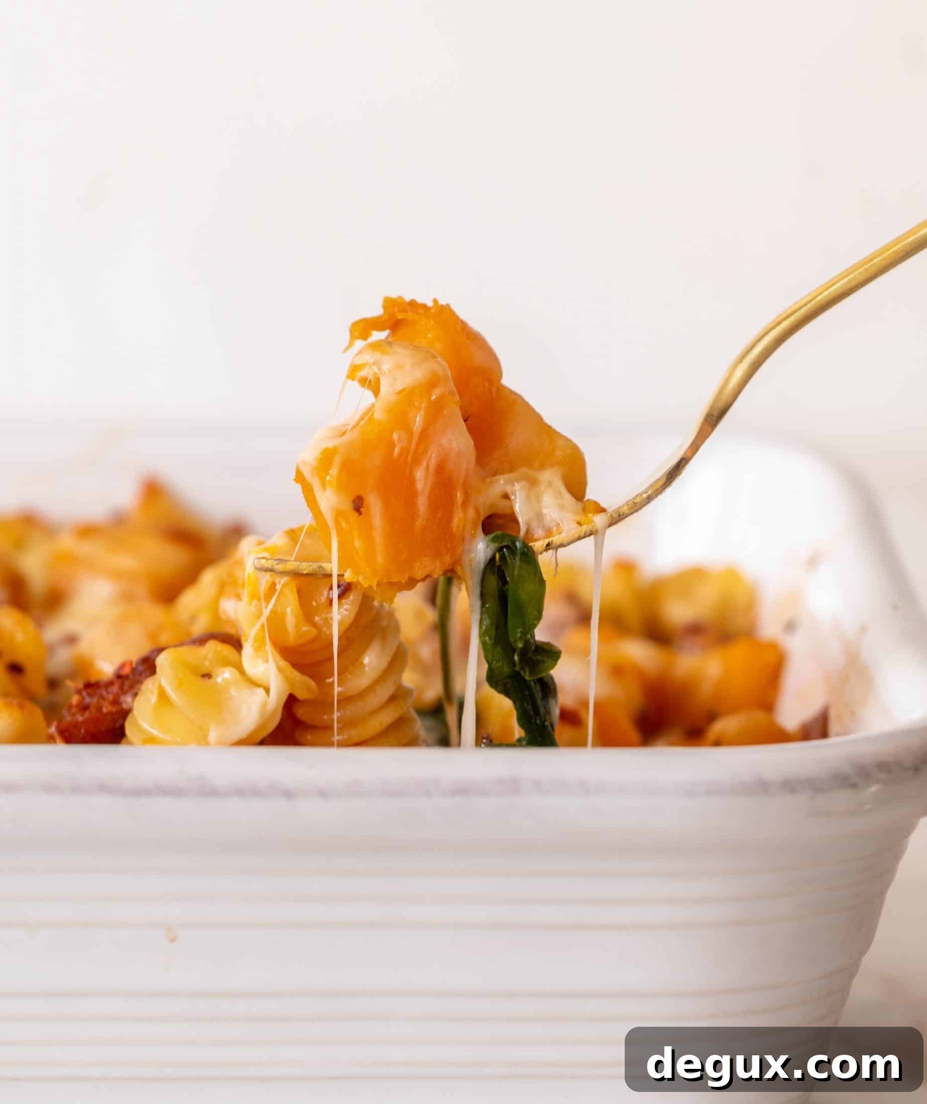Baked Butternut Squash, Sausage & Spinach Pasta Casserole 6 baked butternut squash sausage pasta